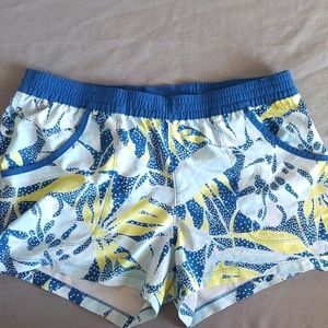Columbia PFG Women's Tidal Shorts, Blue Tropical Print, Large Fishing Swimming